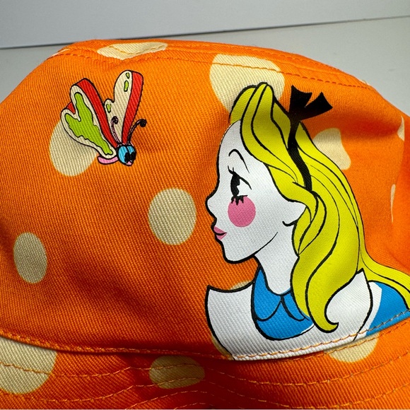 NWT. Disney Parks Alice in Wonderland Psychedelic Reversible Bucket Hat. - Picture 3 of 10